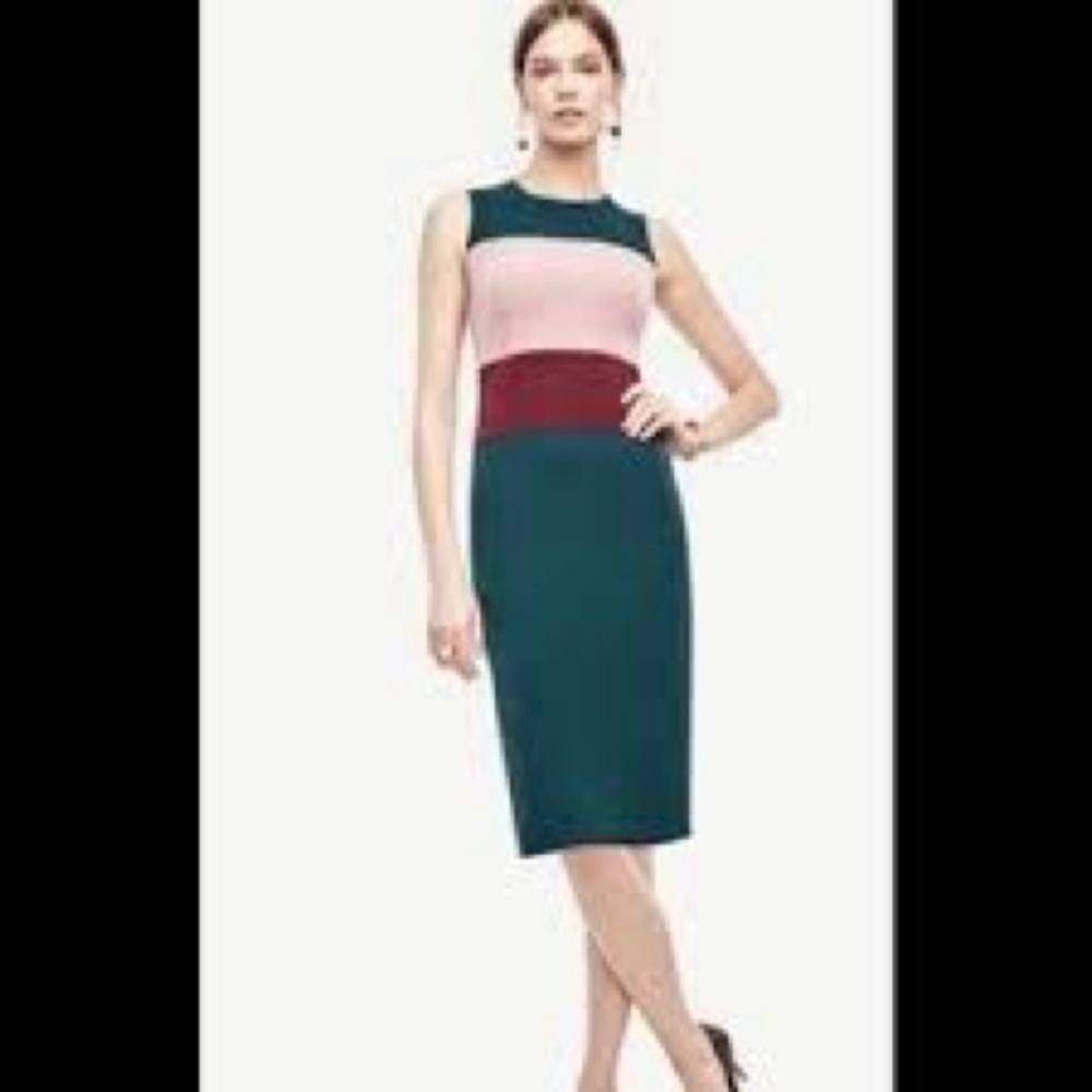 Ann Taylor Colorblock Dress Size 12